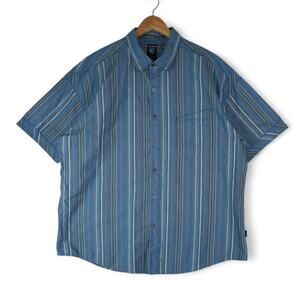 Kuhl Suncel Shirt Mens XXL Blue Short Sleeve Button Up Outdoor Hiking Western